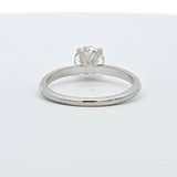 1.12CT. Diamond Solitaire Engagement Ring in 18k White Gold, Size 7.75