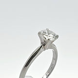 1.12CT. Diamond Solitaire Engagement Ring in 18k White Gold, Size 7.75