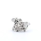 0.69 CTW Diamond Ring in 14k White Gold, Size 6