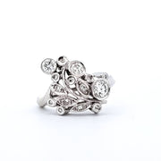 0.69 CTW Diamond Ring in 14k White Gold, Size 6