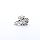 0.69 CTW Diamond Ring in 14k White Gold, Size 6