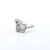 0.69 CTW Diamond Ring in 14k White Gold, Size 6