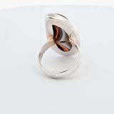 Sterling Silver Agate Ring