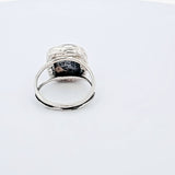 Sterling Silver Dendritic Fern Agate Ring, Size 7