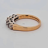 1.01 CTW Round Cut Diamond Wedding Band in 14k Yellow Gold-Size 6.25
