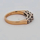 1.01 CTW Round Cut Diamond Wedding Band in 14k Yellow Gold-Size 6.25