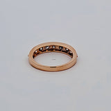 0.83 CTW Round Cut Diamond Wedding Band in 14k Yellow Gold, Size 7.25