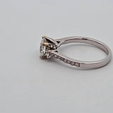 1.44 CTW Diamond Engagement Ring in 14k White Gold, Size 6.5
