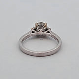 1.44 CTW Diamond Engagement Ring in 14k White Gold, Size 6.5