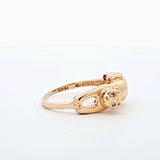 Diamond Cat Ring in 14kt Yellow Gold, Size 10