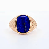 Lapis Lazuli Ring in 14kt Yellow Gold, Size 11.25