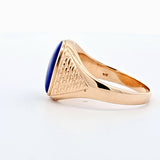 Lapis Lazuli Ring in 14kt Yellow Gold, Size 11.25