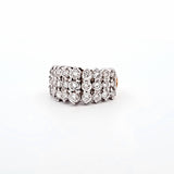 2 CTW Diamond Pryamind Cluster Ring in 14kt Yellow and White Gold, Size 6.5
