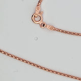Sterling Silver Rose Gold Vermeil Cubic Zirconia Double Halo Drop Necklace