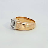 0.48 CTW Diamond Band in 14k Yellow Gold, Size 10