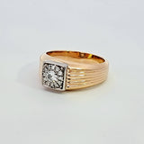 0.48 CTW Diamond Band in 14k Yellow Gold, Size 10