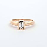 1.25CT. Solitaire Emerald Step Cut Diamond Engagement Ring in 14k Yellow Gold, Size 8.25