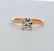 1.34 CTW Diamond Solitaire Engagement Ring in 14k Yellow Gold, Size 7
