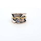 Sterling Silver Labradorite Moon Ring