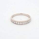 0.42 CTW Diamond Wedding Band in 14kt White Gold, Size 8.75