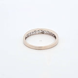 0.42 CTW Diamond Wedding Band in 14kt White Gold, Size 8.75