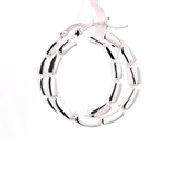 Sterling Silver Graduated Concave Hoop Earrings