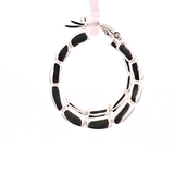 Sterling Silver Graduated Concave Hoop Earrings