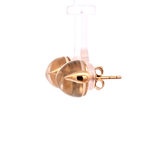 Moonstone Stud Earrings in 14k Yellow Gold