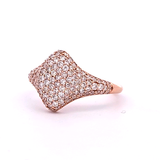 1.14 CTW Diamond Ring in 18k Rose Gold, Size 6.5