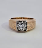 0.48 CTW Diamond Band in 14k Yellow Gold, Size 10