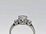 1.22 CTW Round Cut Diamond Engagement Ring in 14k White Gold-Size 6.25