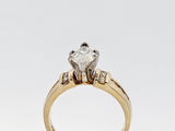 1.83 CTW Marquise Cut Diamond Engagement Ring in 14k Yellow and White Gold, Size 6.75