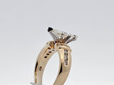 1.83 CTW Marquise Cut Diamond Engagement Ring in 14k Yellow and White Gold, Size 6.75