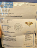 1.83 CTW Marquise Cut Diamond Engagement Ring in 14k Yellow and White Gold, Size 6.75
