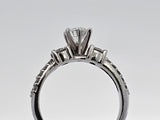 0.78 CTW Round Brilliant Diamond Engagement Ring in 14k White Gold, Size 6.5