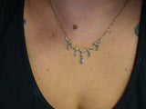 1.15 CTW Aquamarine and Diamond Necklace in 14k White Gold