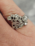 0.69 CTW Diamond Ring in 14k White Gold, Size 6