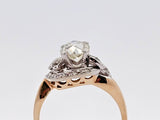 2.04 CTW Old Mine Cut Diamond Engagement Ring in 14k Yellow Gold-Size 10