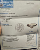 0.70CT. Round Cut Diamond Solitaire Engagement Ring in 14k White Gold, Size 6.5