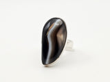 Sterling Silver Agate Ring