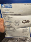 1.31 CTW Diamond Engagement Bridal Set in 14k White Gold, Size 5.5
