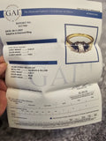 0.50CT. Sapphire and Diamond Ring in 18k Yellow Gold, Size 7.5