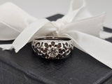 0.34CT. Diamond Belcher Ring in 14k White Gold, Size 6