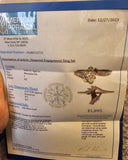 0.66 CTW Marquise Cut Diamond Engagement Bridal Set in 14k White Gold, Size 7