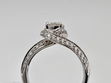 1.12 CTW Diamond Engagement Ring in 14k White Gold, Size 7