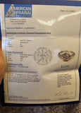 1.12 CTW Diamond Engagement Ring in 14k White Gold, Size 7
