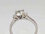 1.44 CTW Diamond Engagement Ring in 14k White Gold, Size 6.5