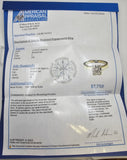 1.34 CTW Diamond Solitaire Engagement Ring in 14k Yellow Gold, Size 7