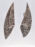 Marcasite Statement Earrings in Sterling Silver