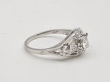 0.32CT. Diamond Solitaire Ring in 14k White Gold, Size 6.25